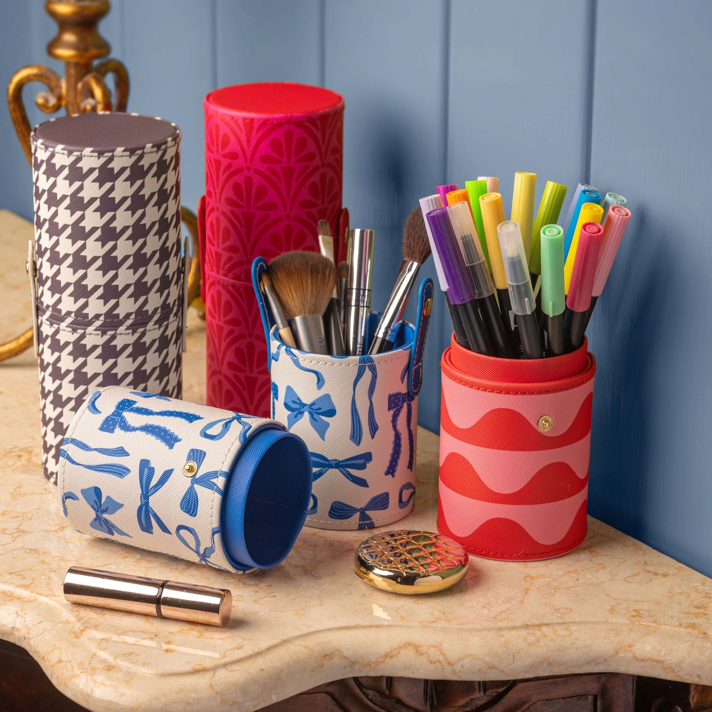 Pink Damask Travel Pods