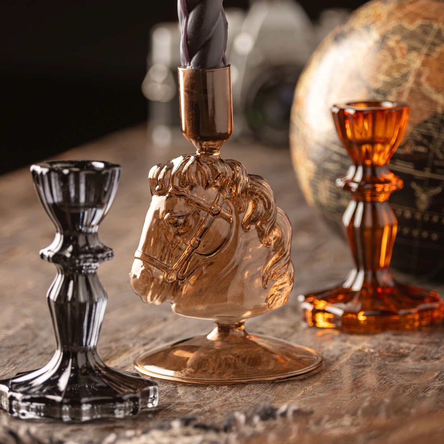 Fawn Horse Candlestick Holder