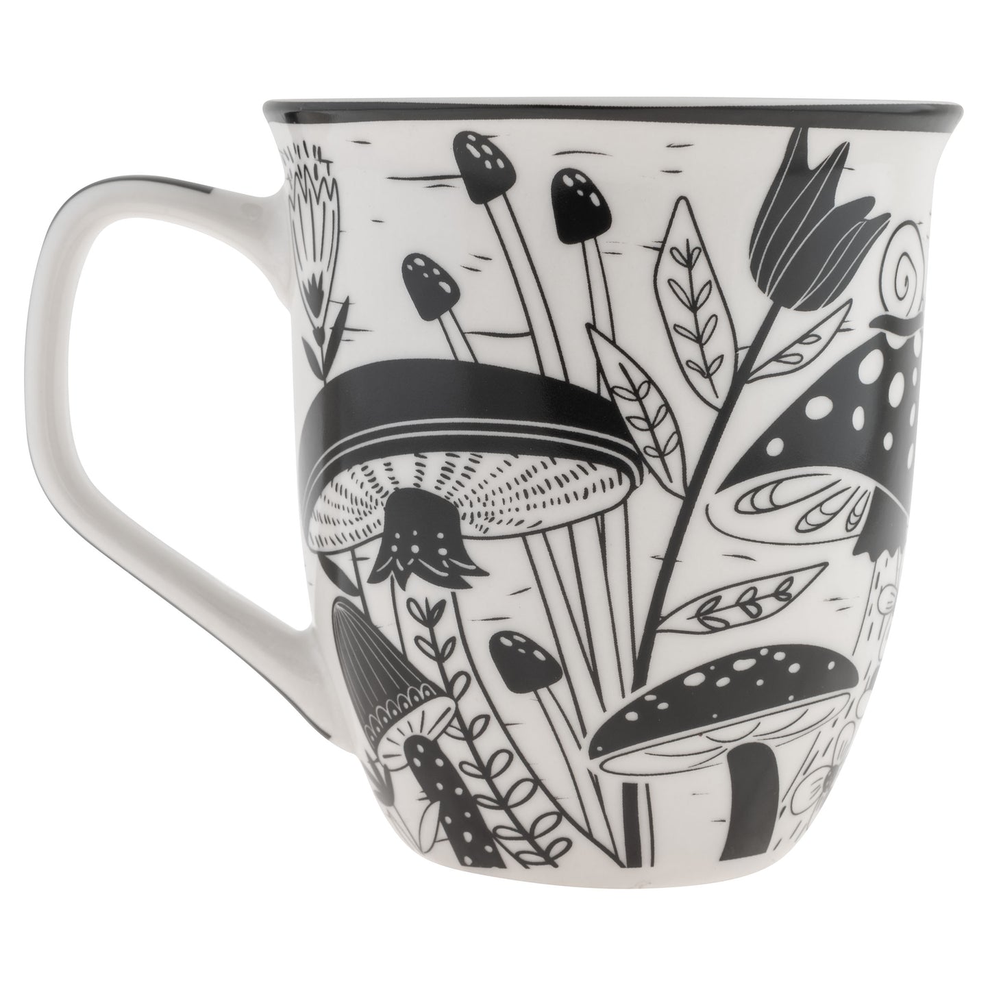 Mushroom Boho Mug back view.