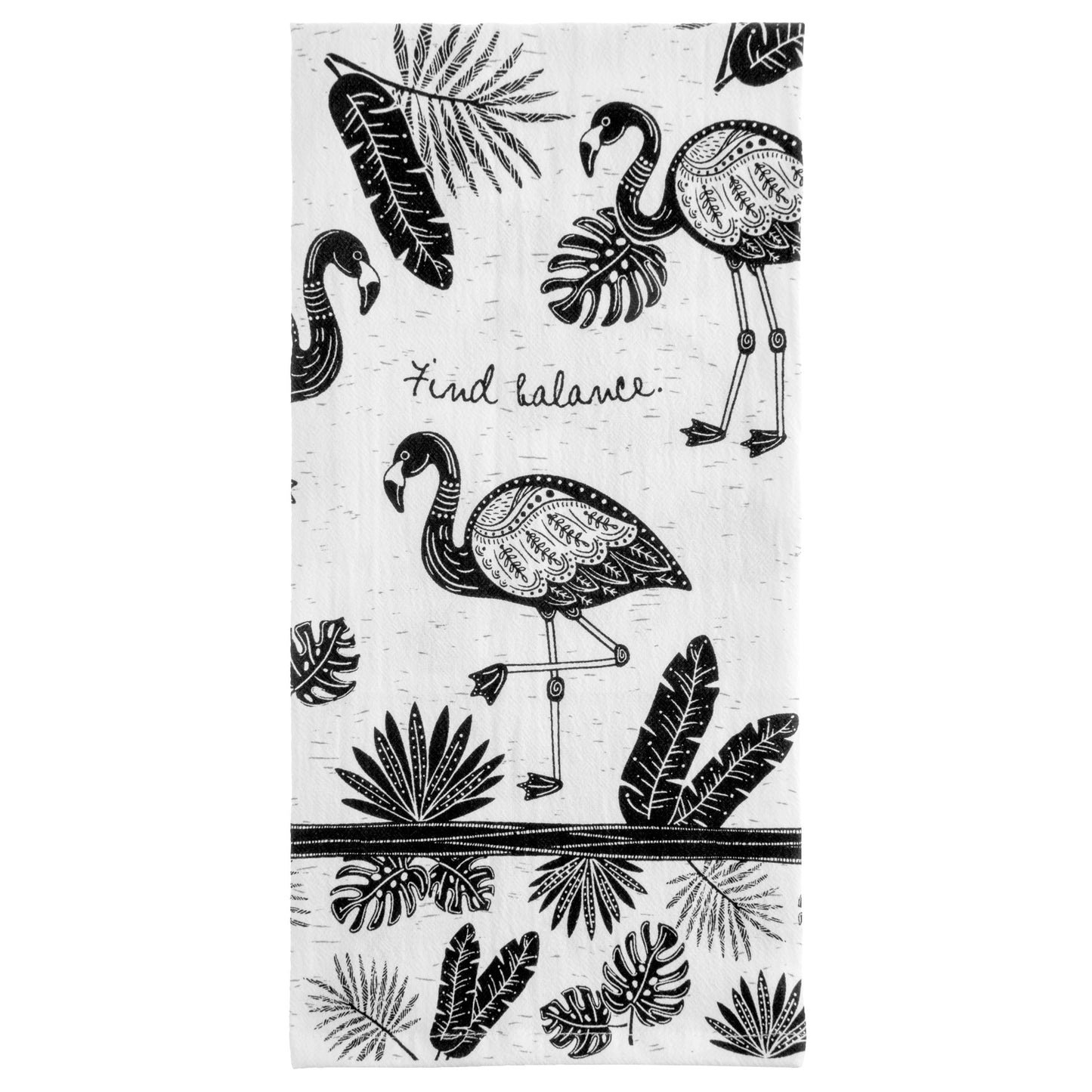 Flamingo Boho Tea Towel