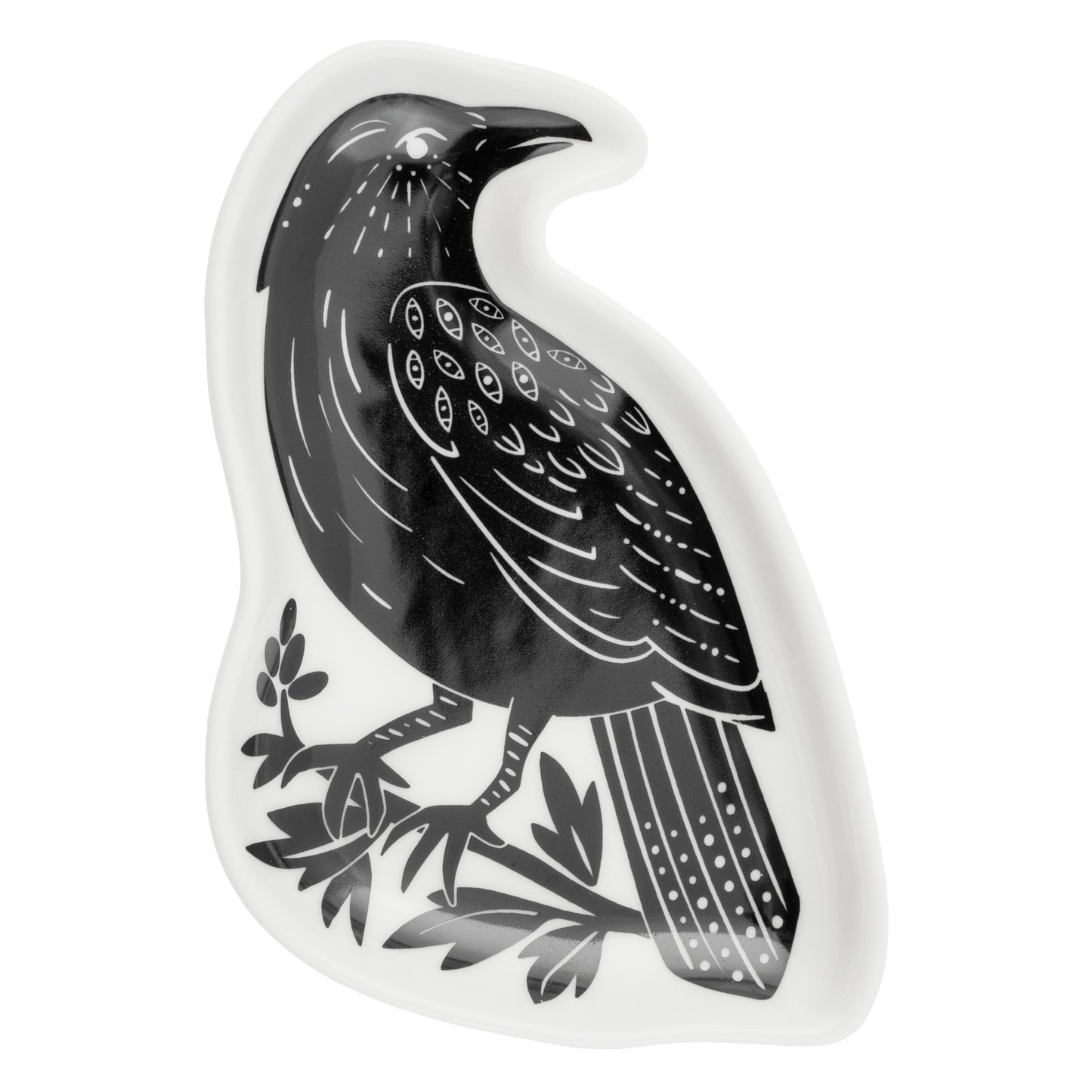 Raven Boho Shaped Trinket Tray
