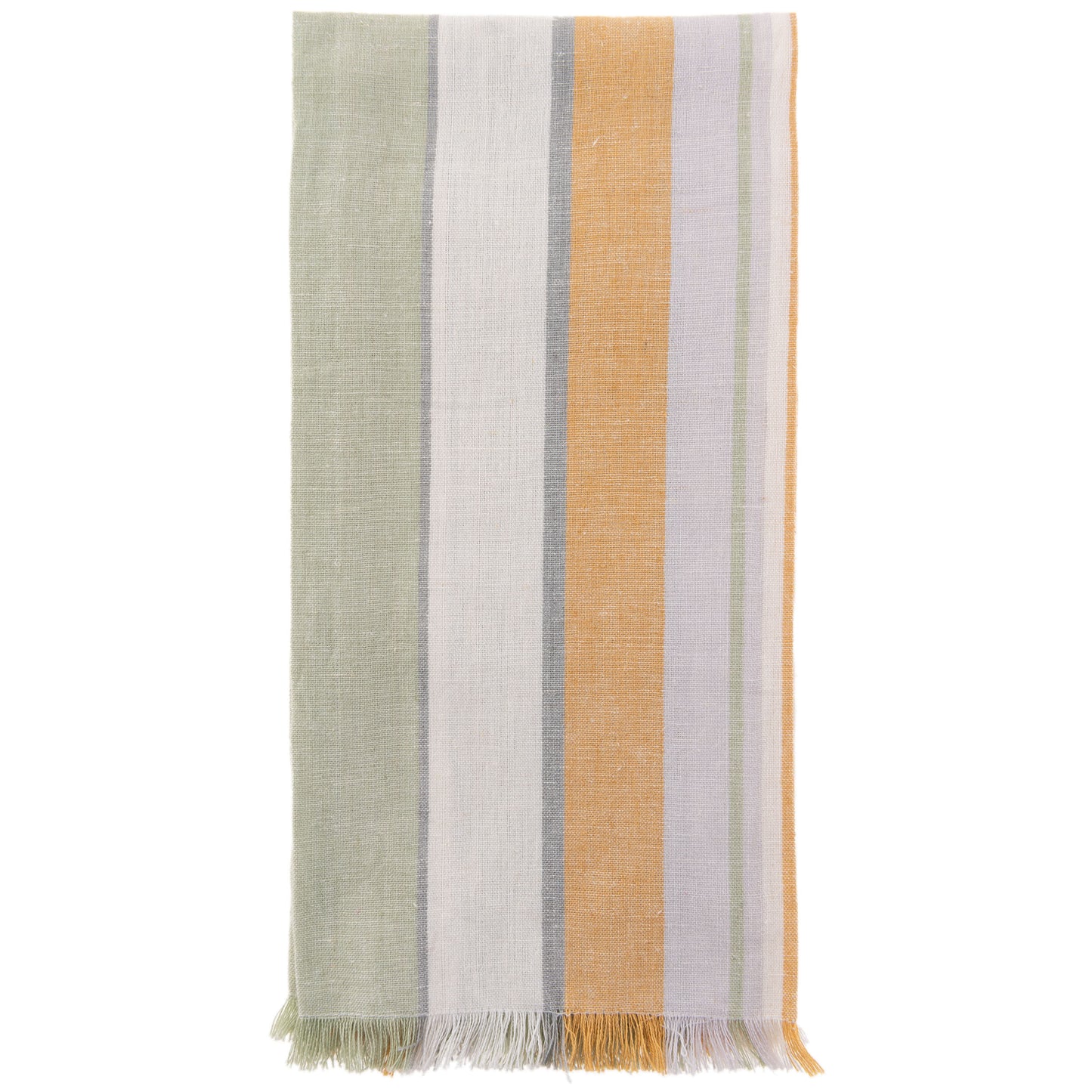 Green/Mustard Waterfront Tea Towel