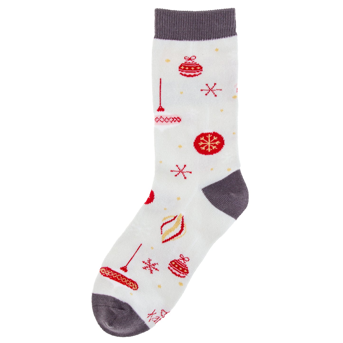 Trees Up Holiday Socks side with only design view.