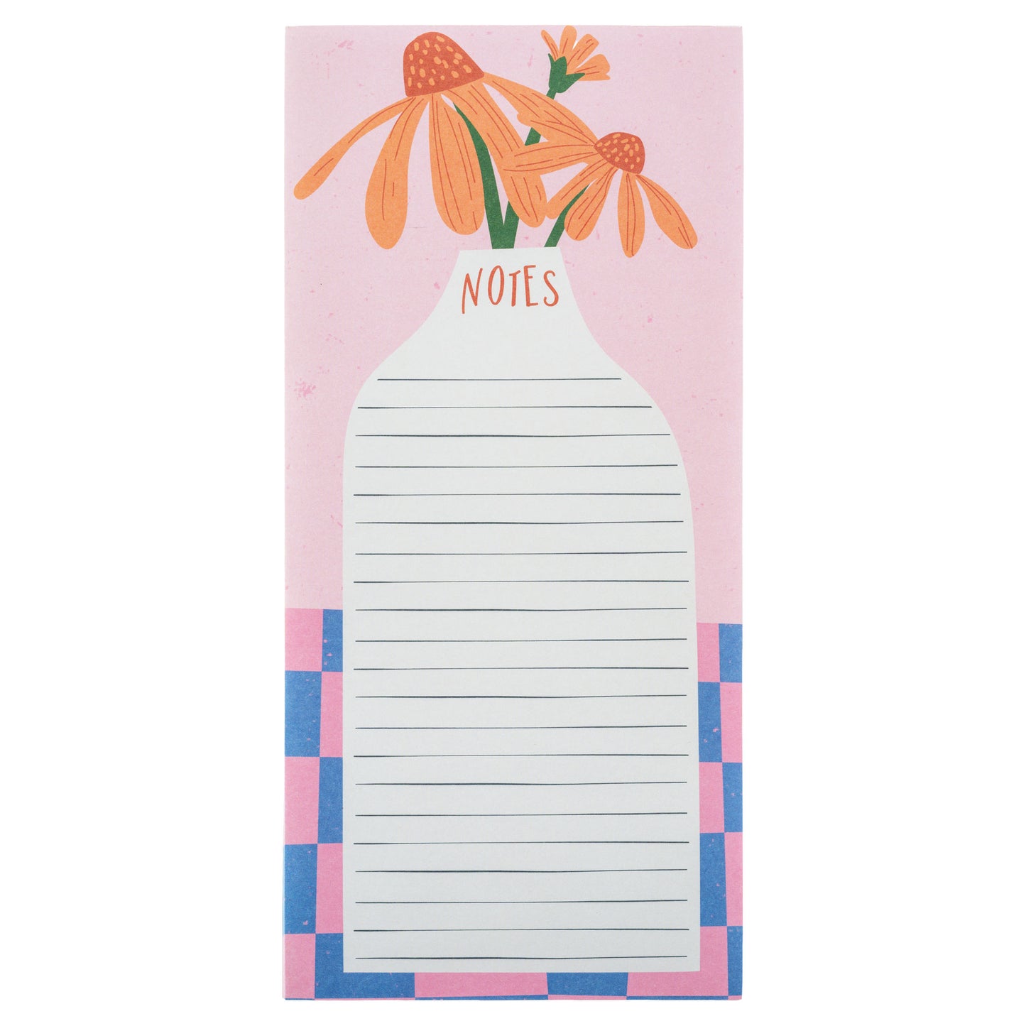 Flower Vase Long Magnetic Notepad
