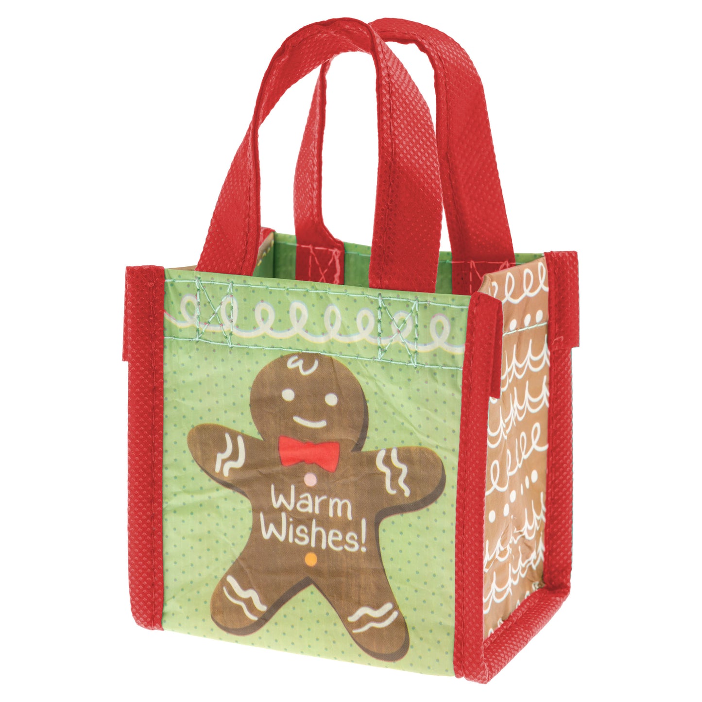 Gingerbread Holiday Recycled Tiny Gift Bags