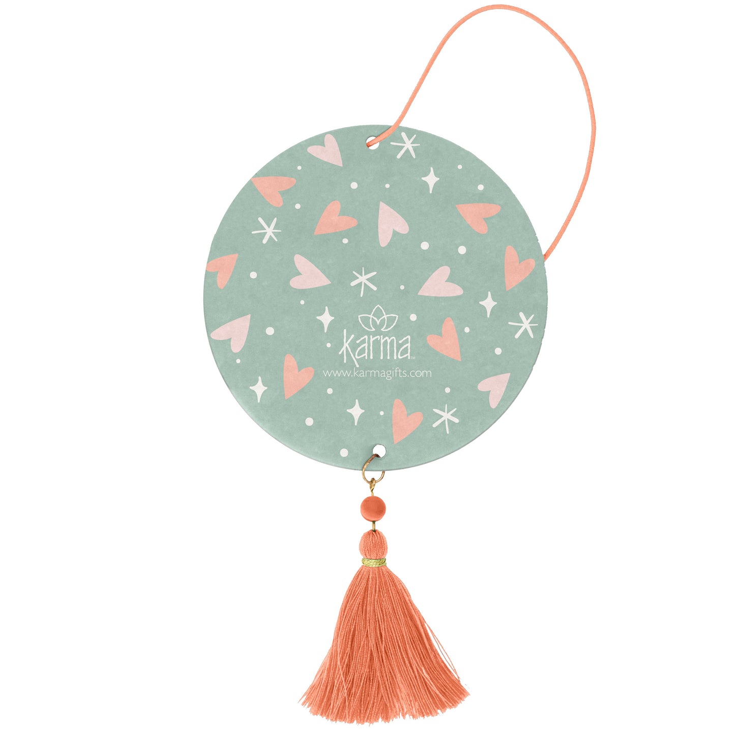 Think Happy Air Freshener back view.