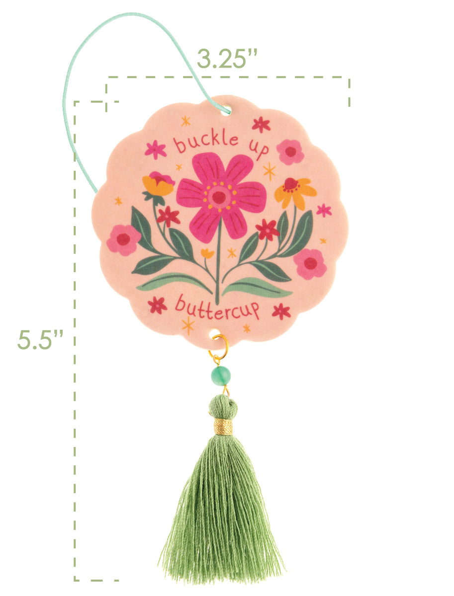 Air freshener infographic showing dimensions.
