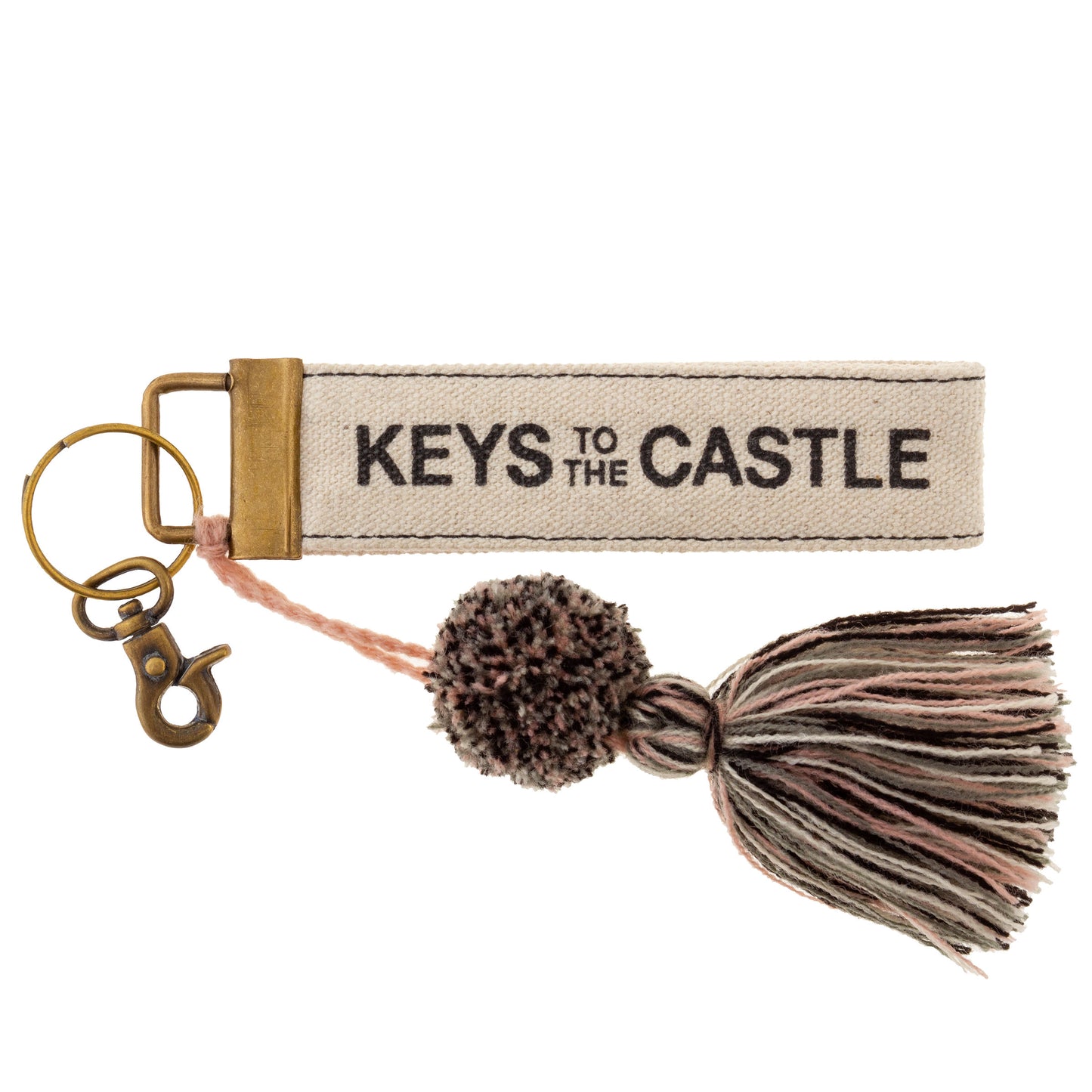 Castle Canvas Tassel Keychain