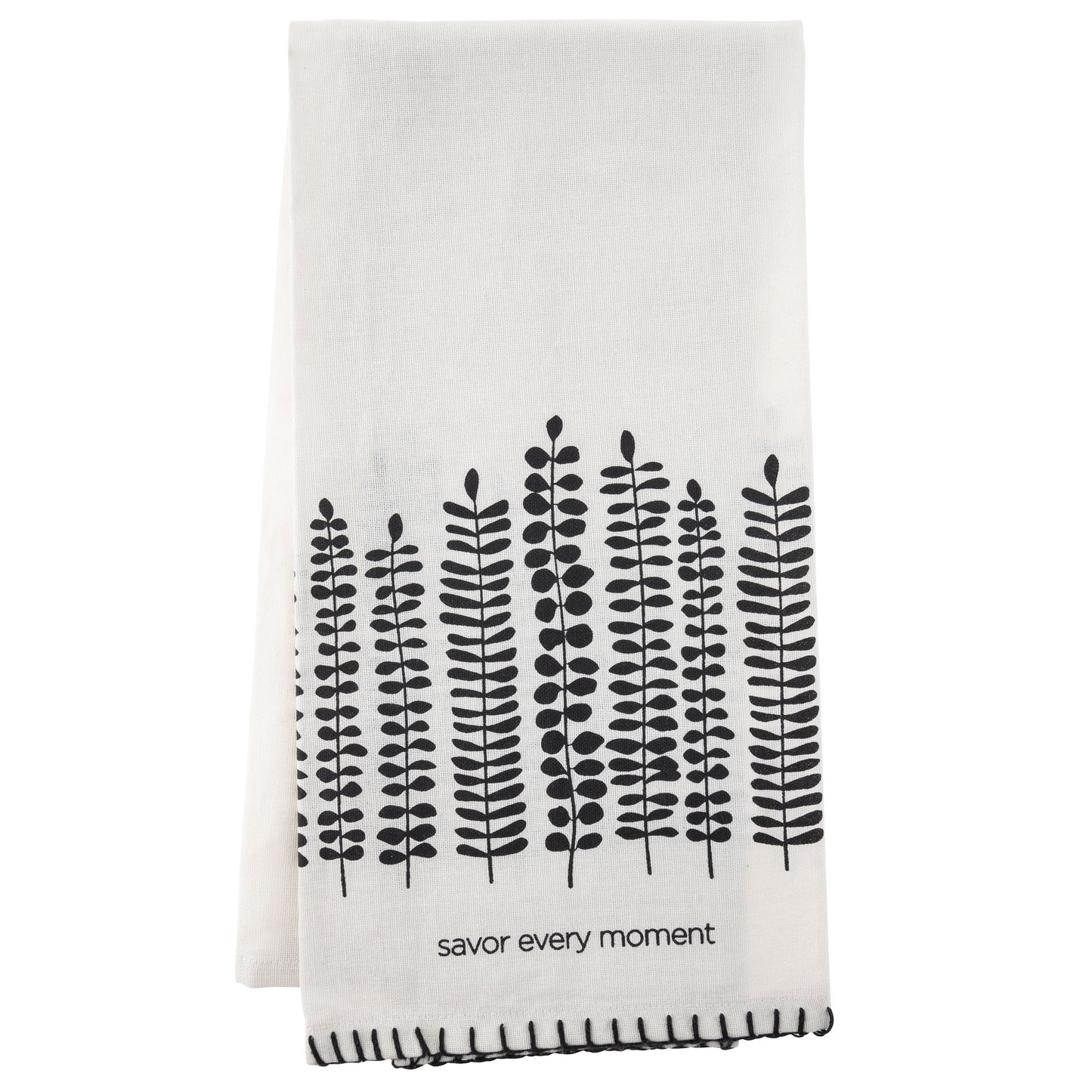 Savor Every Moment Modern Farmhouse Tea Towel Set of 2 savor every moment tea towel view.