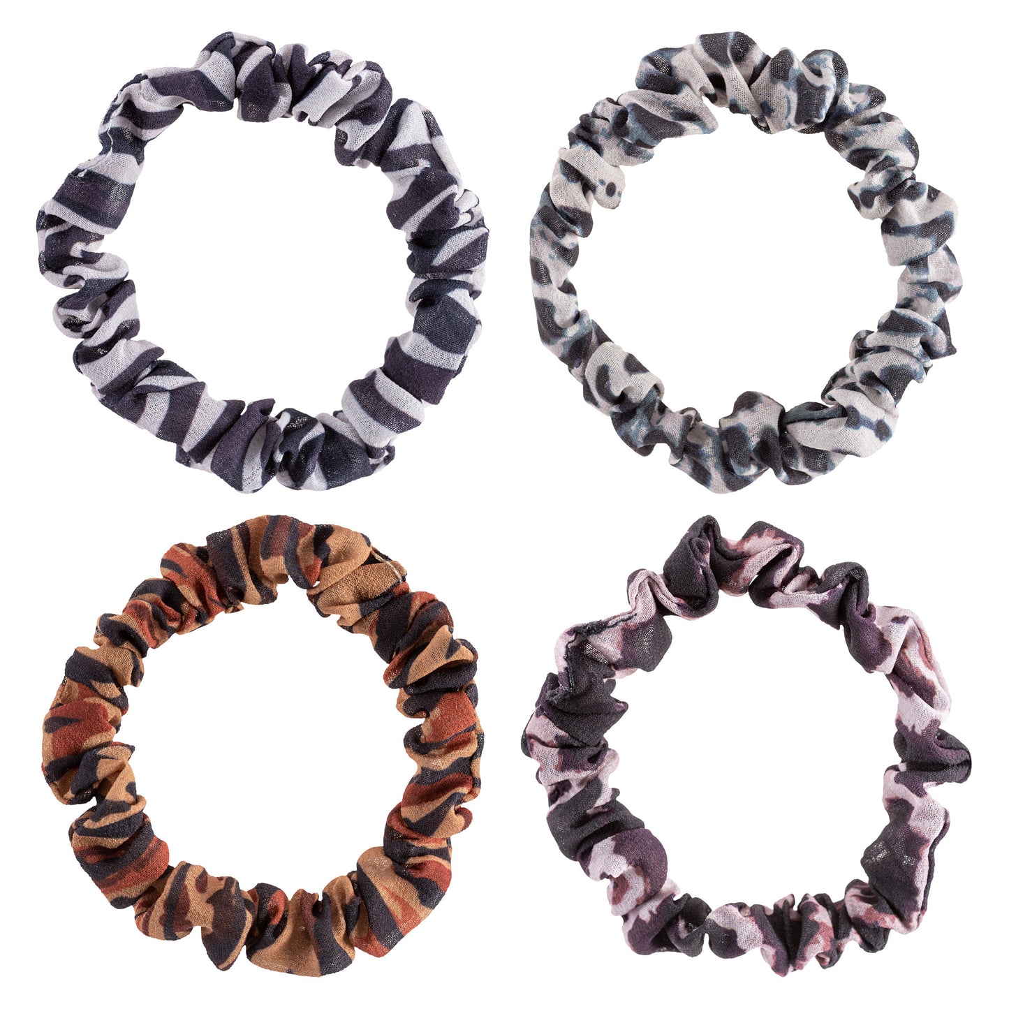 Leopard Slim Scrunchies