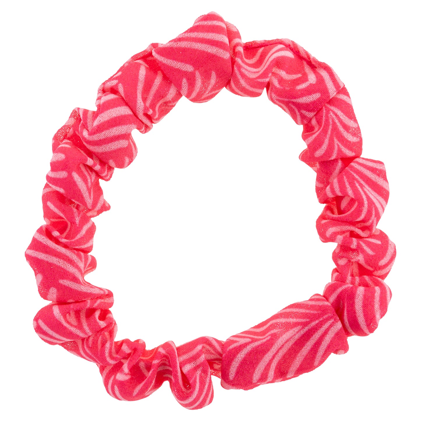Blush Floral Slim Scrunchies pink scrunchie view.