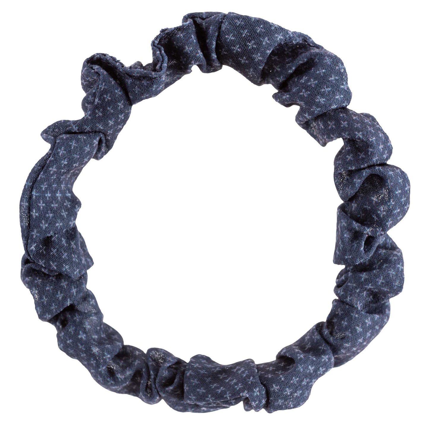 Botanical Slim Scrunchies blue scrunchie view.
