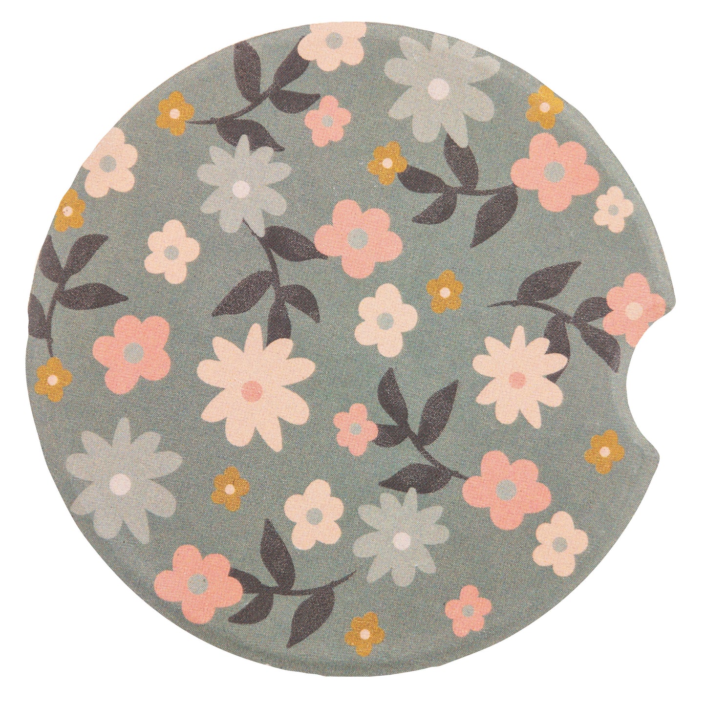 Camper Car Coasters floral coaster view.
