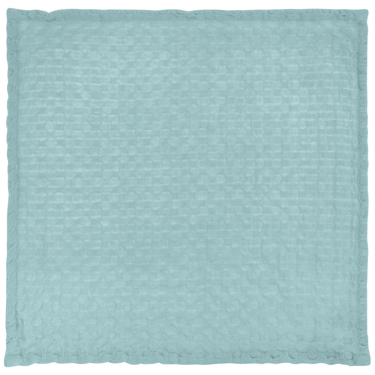Simple Waffle Weave Dishcloth Set With Canvas Holder light blue dishcloth view.