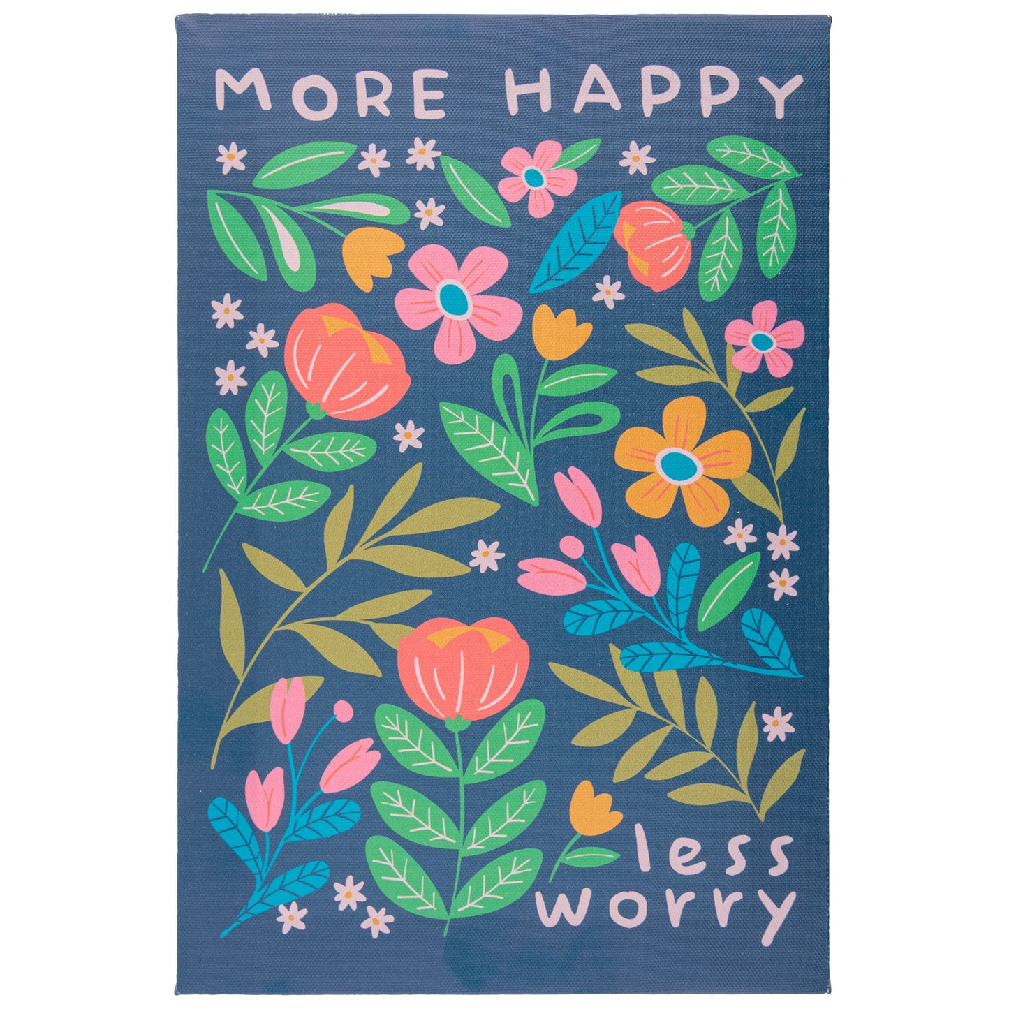 More Happy 11.75 X 7.75 Canvas Wall Art