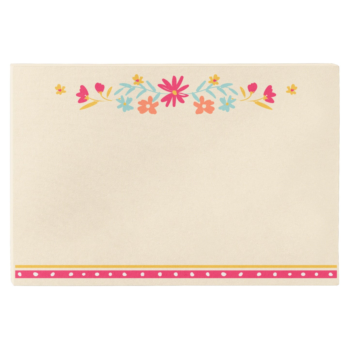 Sunshine Sentiment Box notepad view.