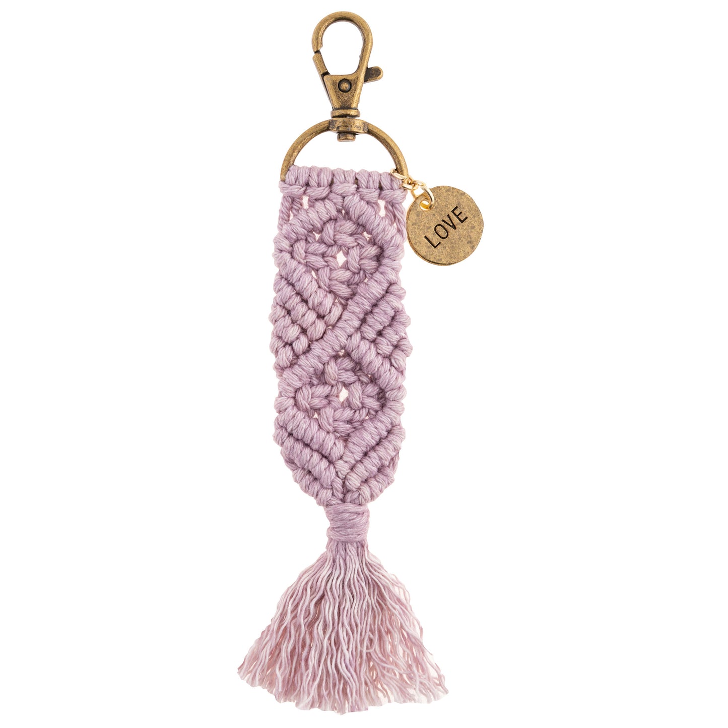 Love Macrame Keychain