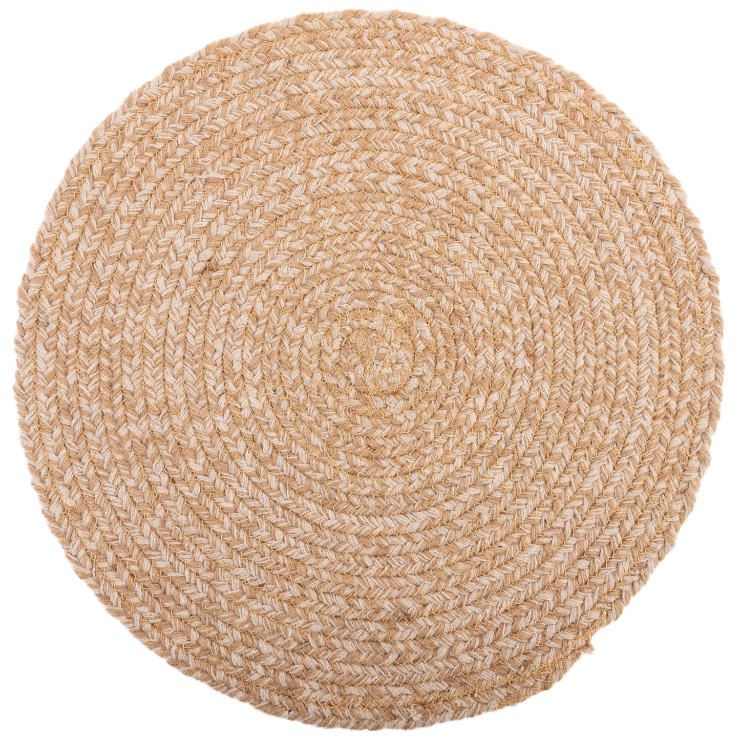 Marina Round Woven Chargers individual view.