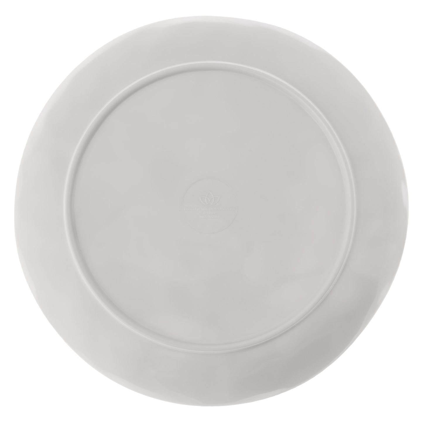 Seaside Floral Melamine Salad Plates back view.