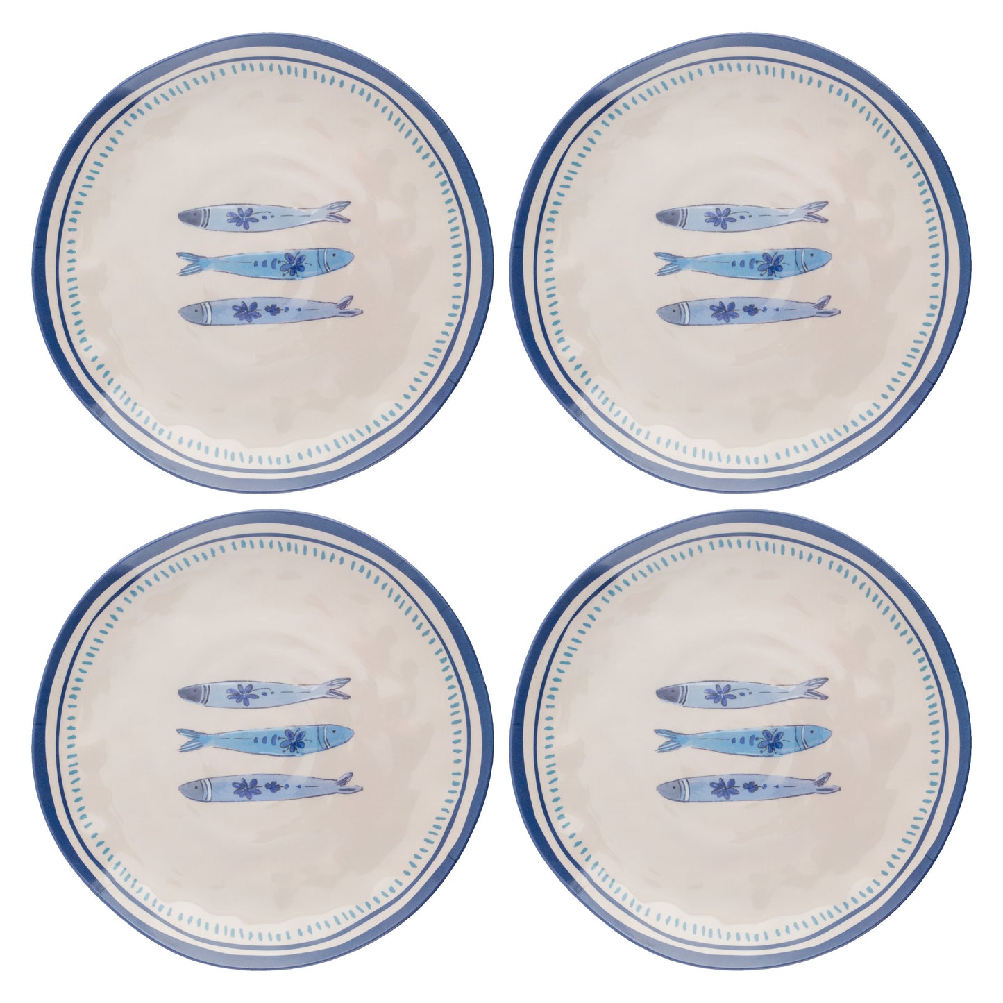 Sardines Melamine Salad Plates