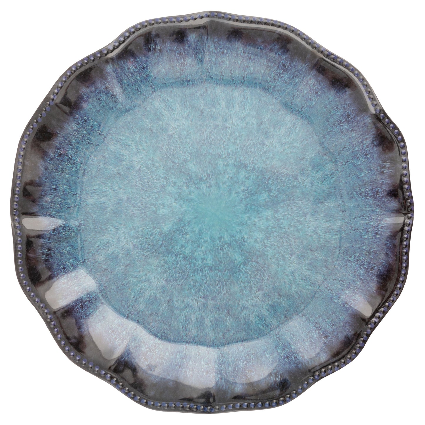 Olivia Blue Melamine Dinner Plates