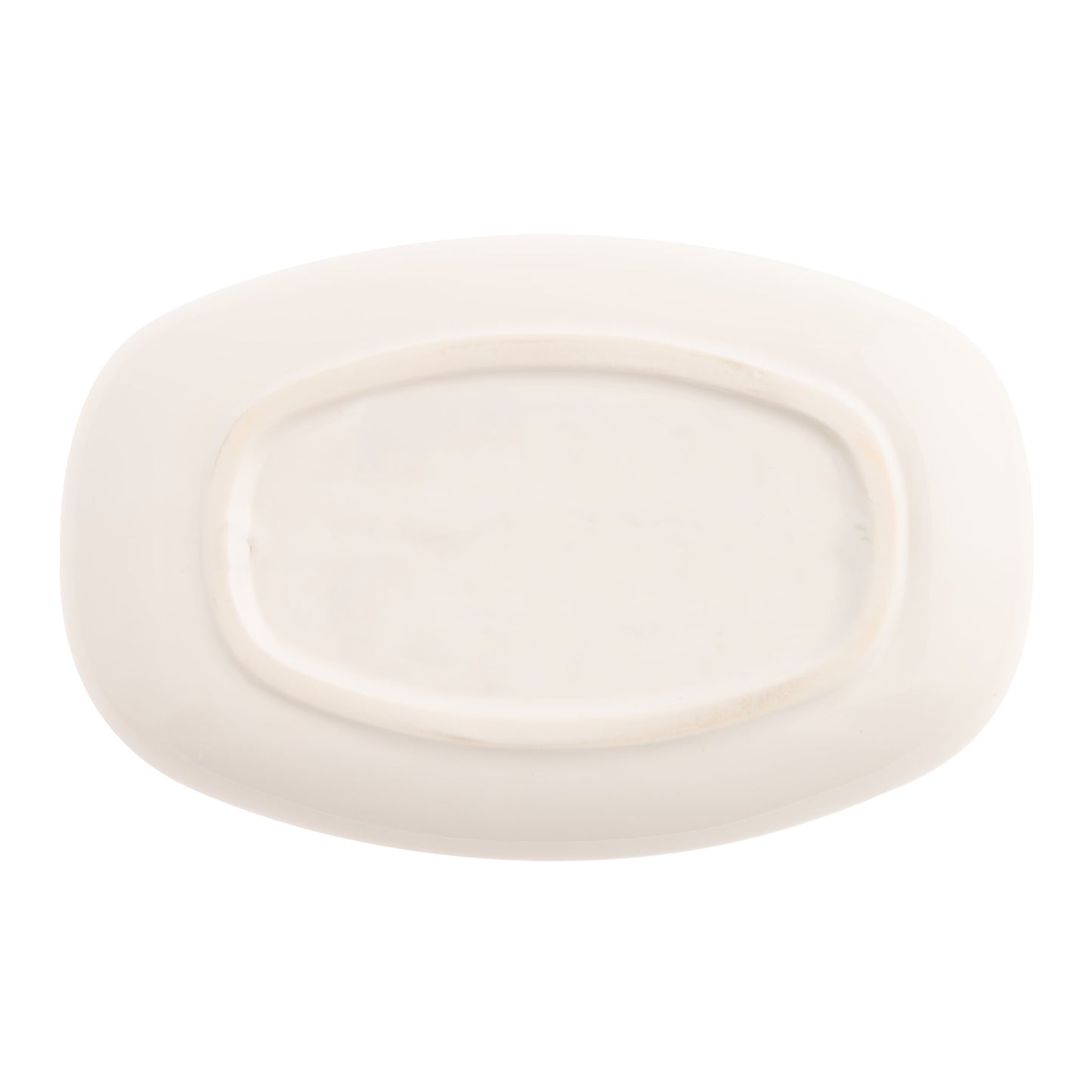 Happiness Blooms Oval Trinket Tray back view.