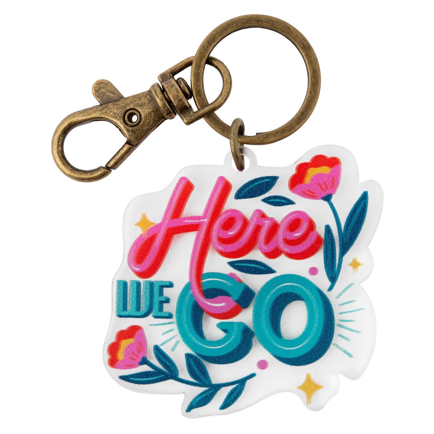 Here We Go Acrylic Keychain