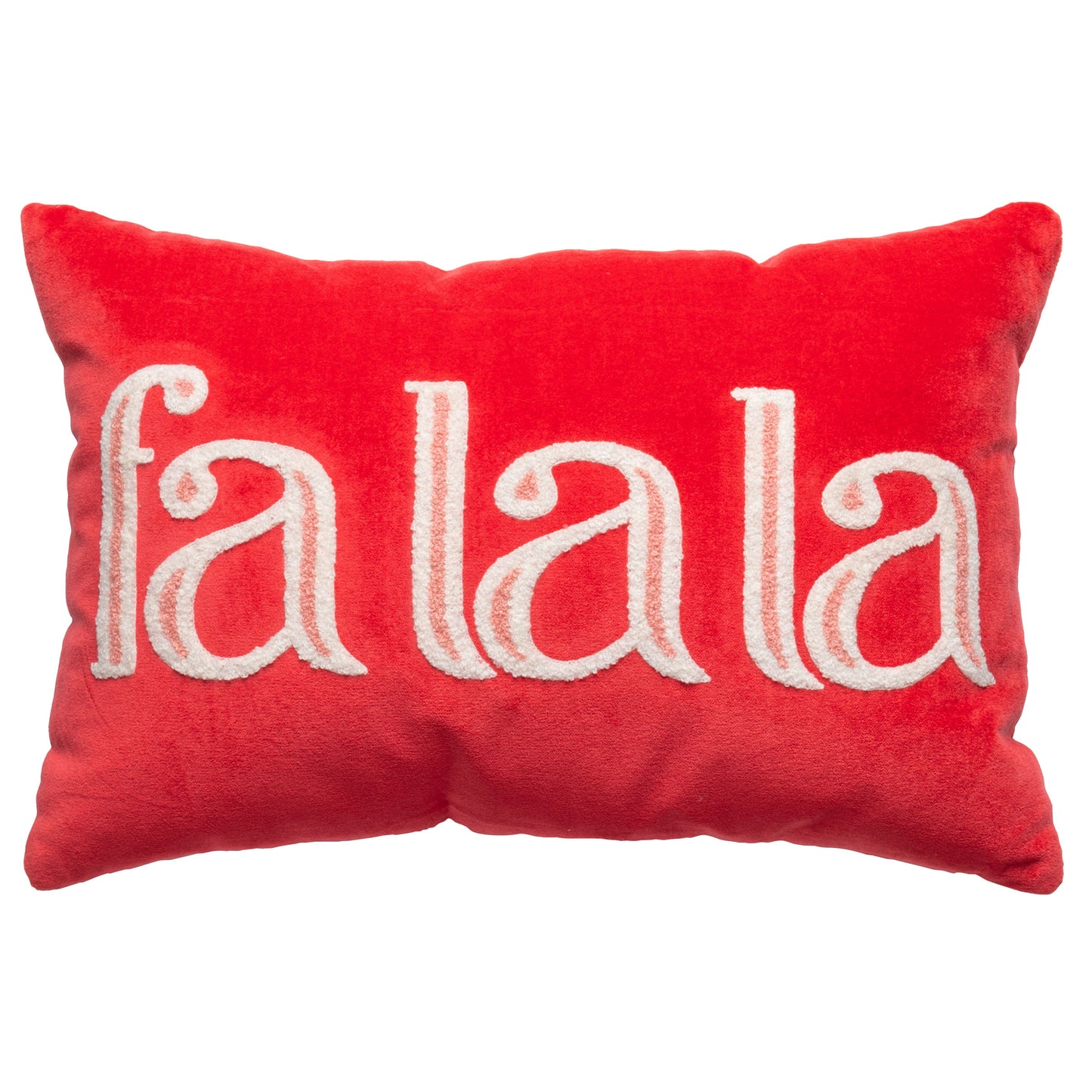 Fa La La Lumbar Velvet Pillow