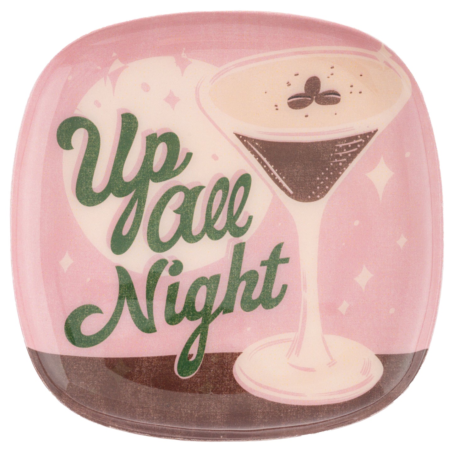 Espresso Martini Small Square Enamel Trays