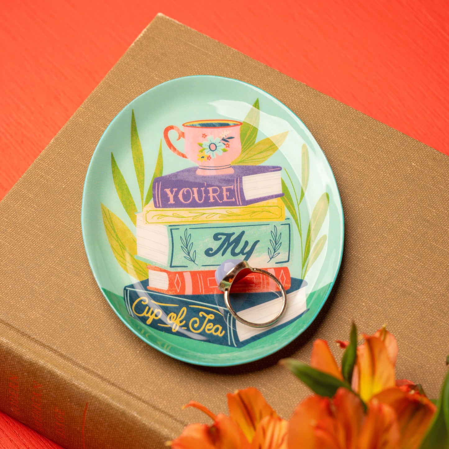 Books Oval Enamel Trays