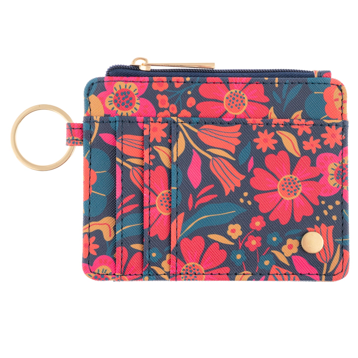 Retro Floral Card Wallet
