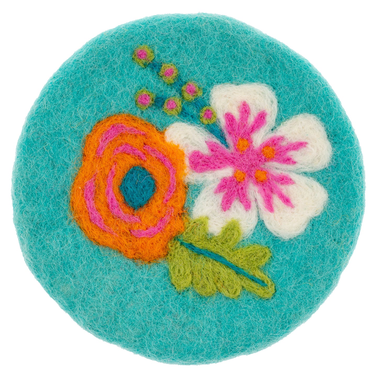 Shelly Floral Felt Coasters