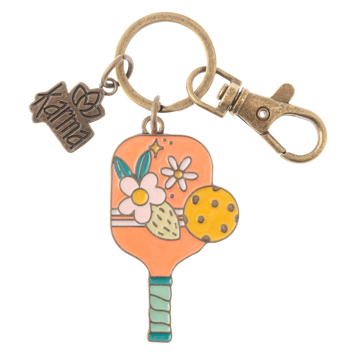 Pickleball Enamel Keychains