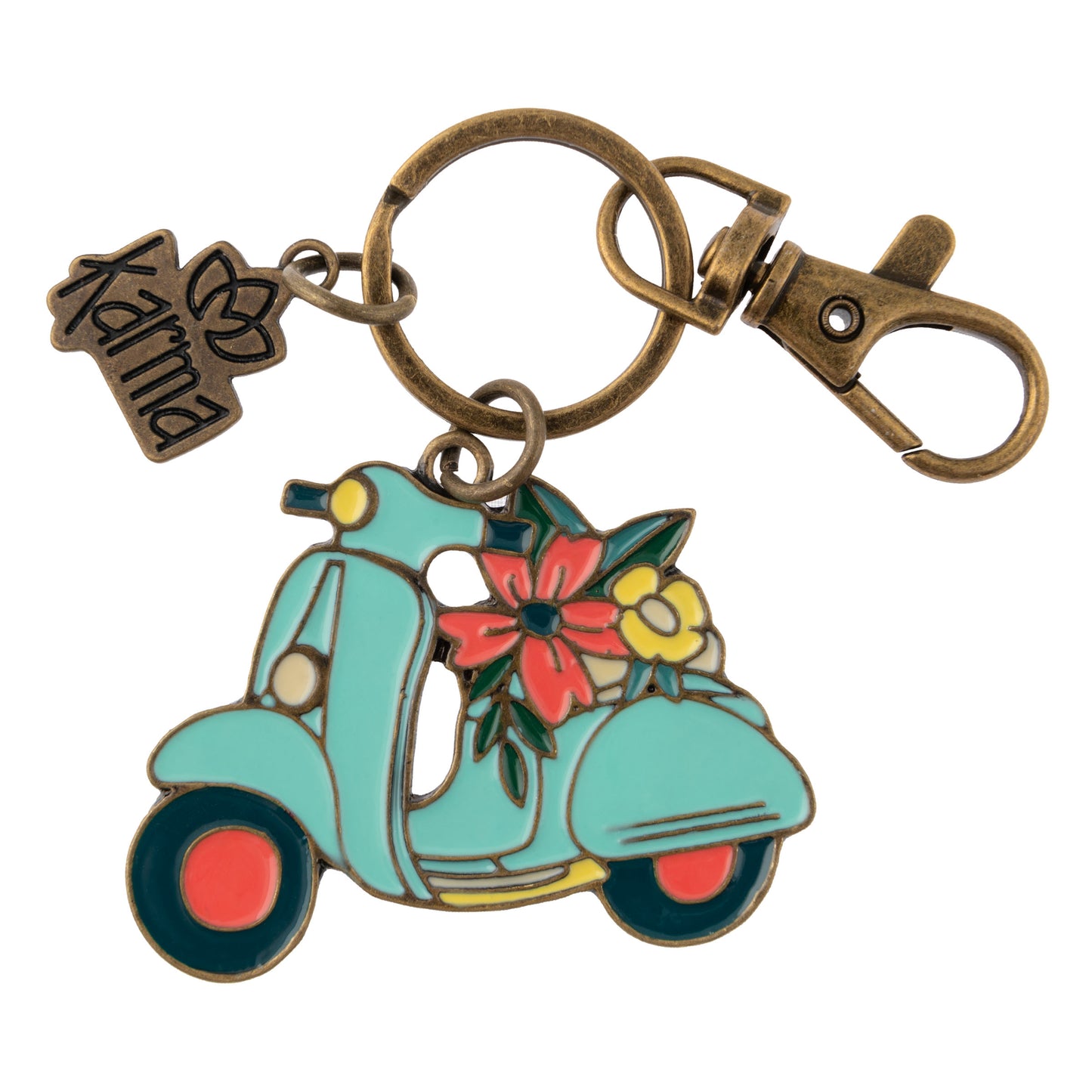 Scooter Enamel Keychains