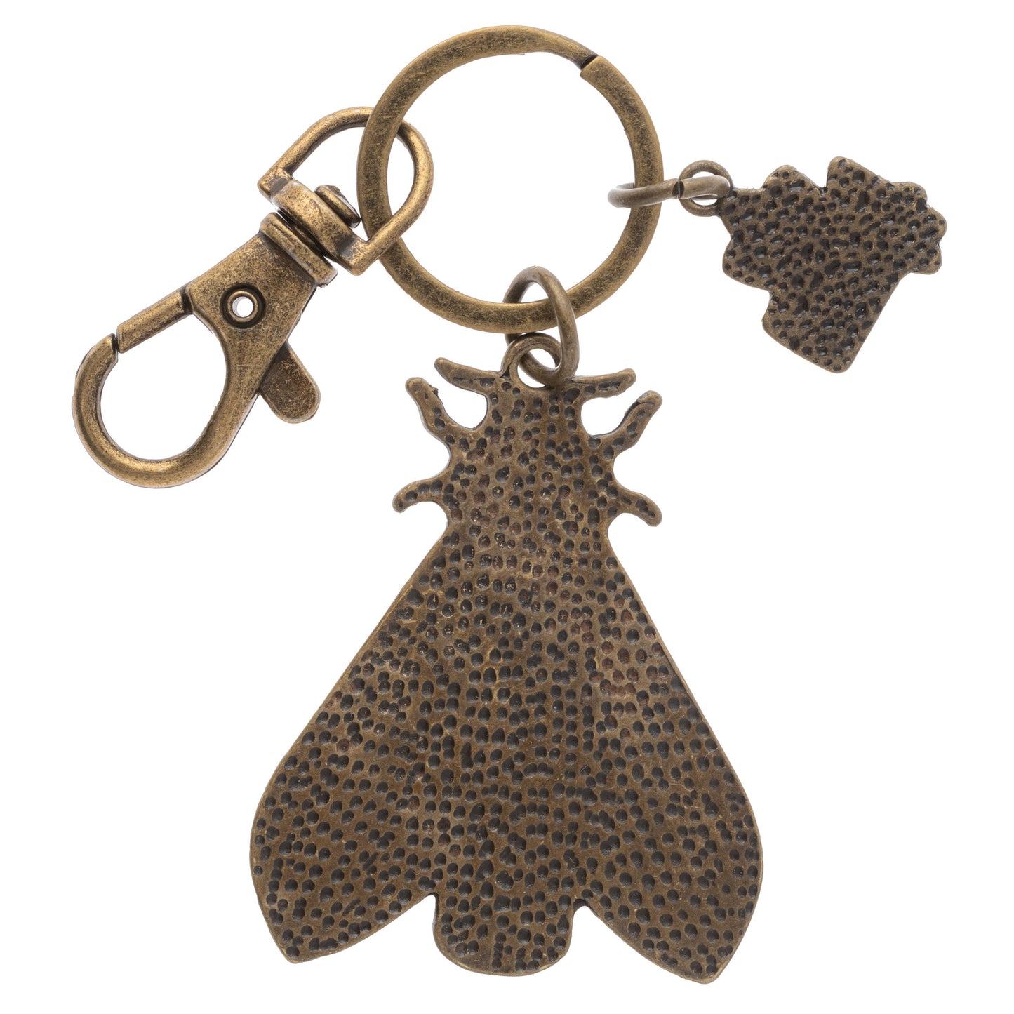 Bug Enamel Keychains back view.