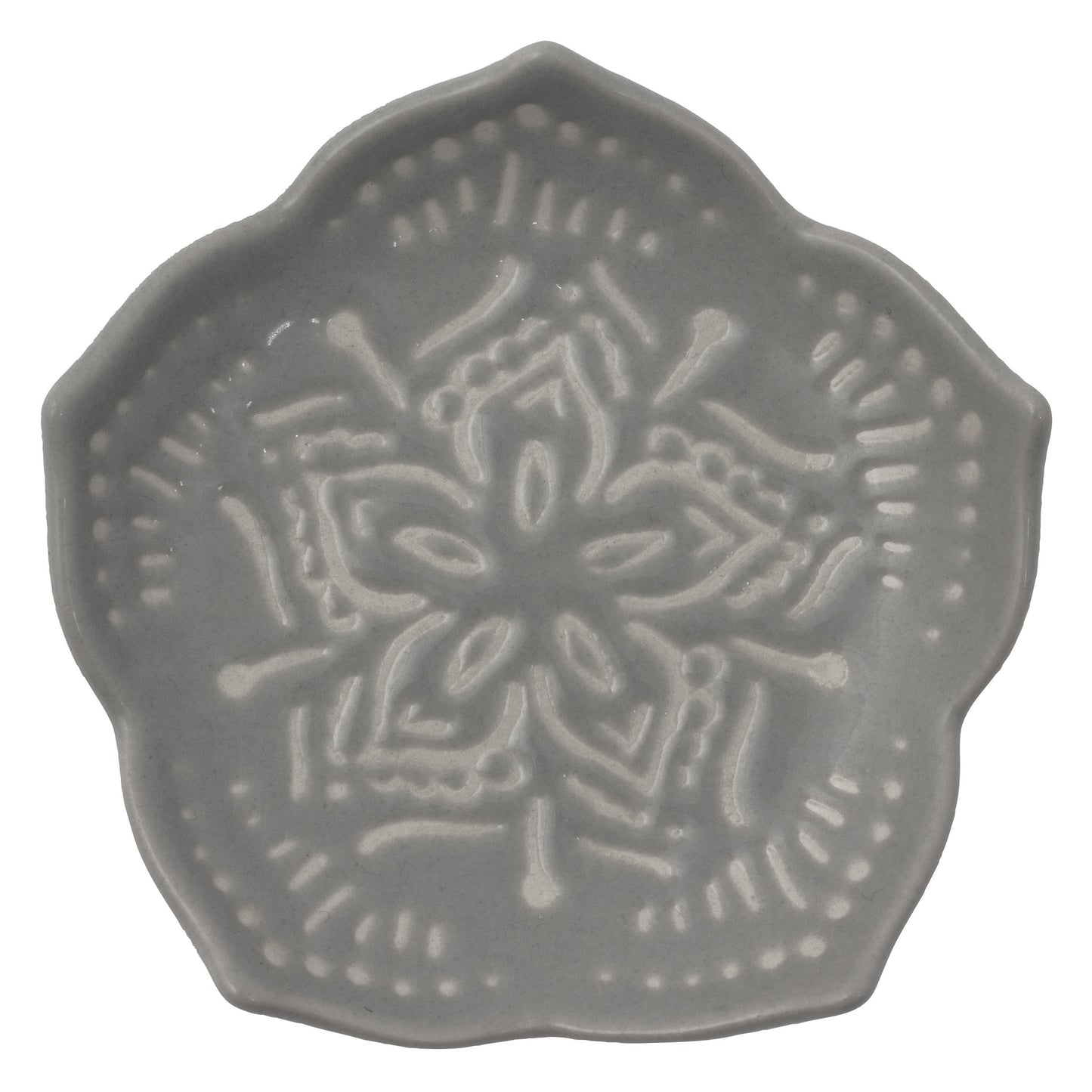 Gray Medium Shaped Trinket Tray