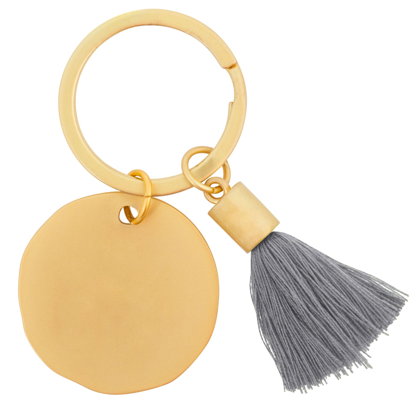 Wish Round Tassel Key Chains back view.