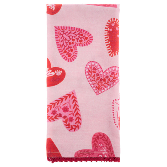 Hearts Eclectic Tea Towel