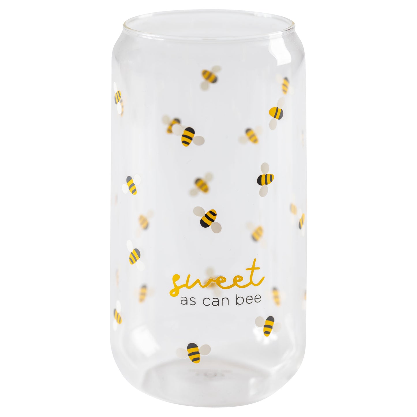 Bee Beer Can Glass