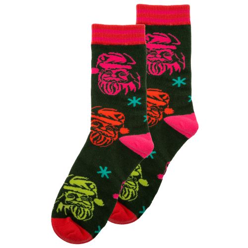 Retro Santa Holiday Socks