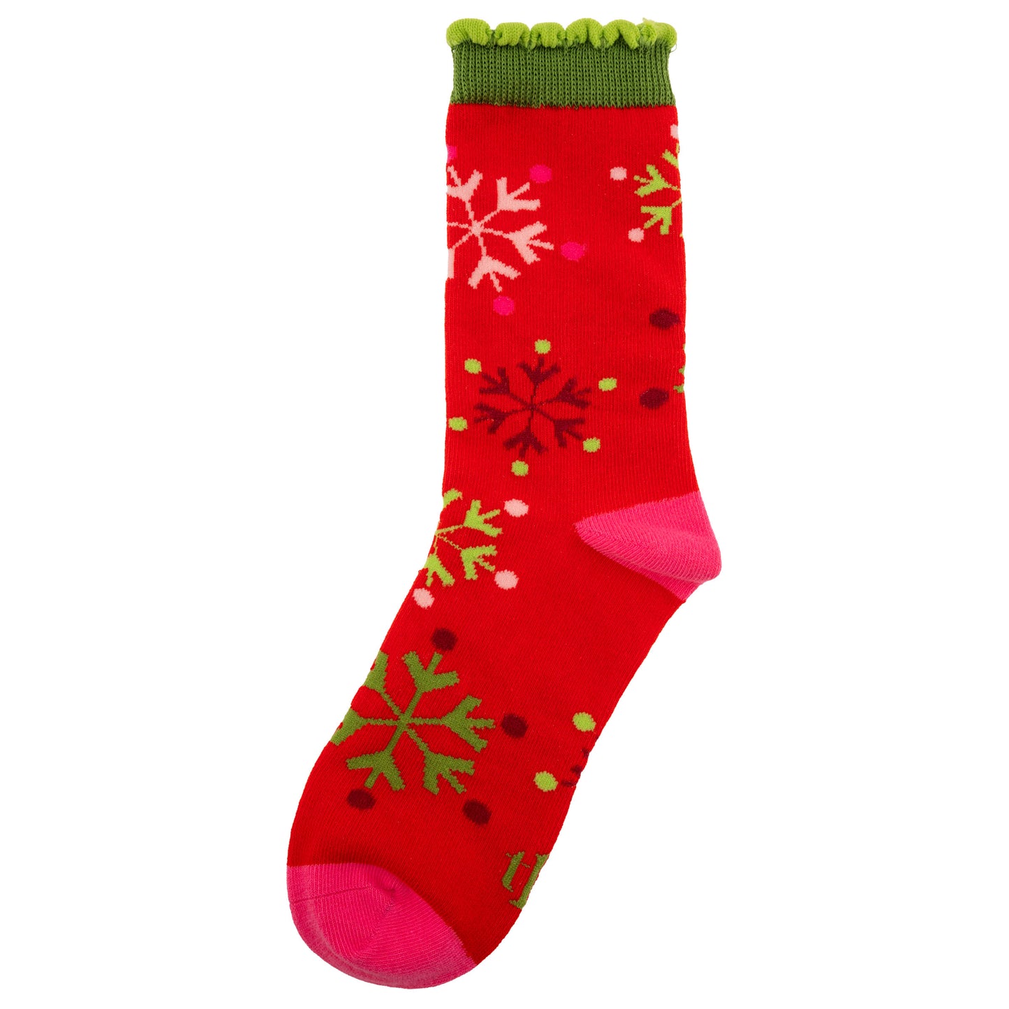 Retro Snowflakes Holiday Socks