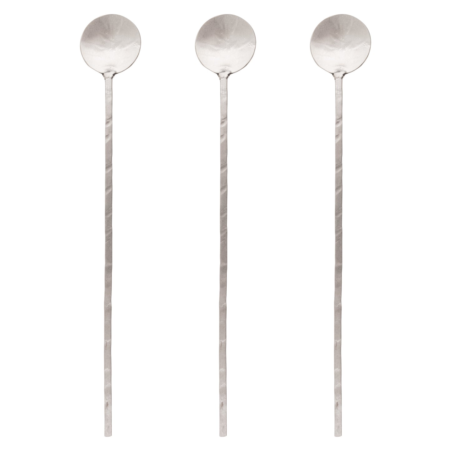 Medium Silver Catalina Stirring Spoons set of three view.