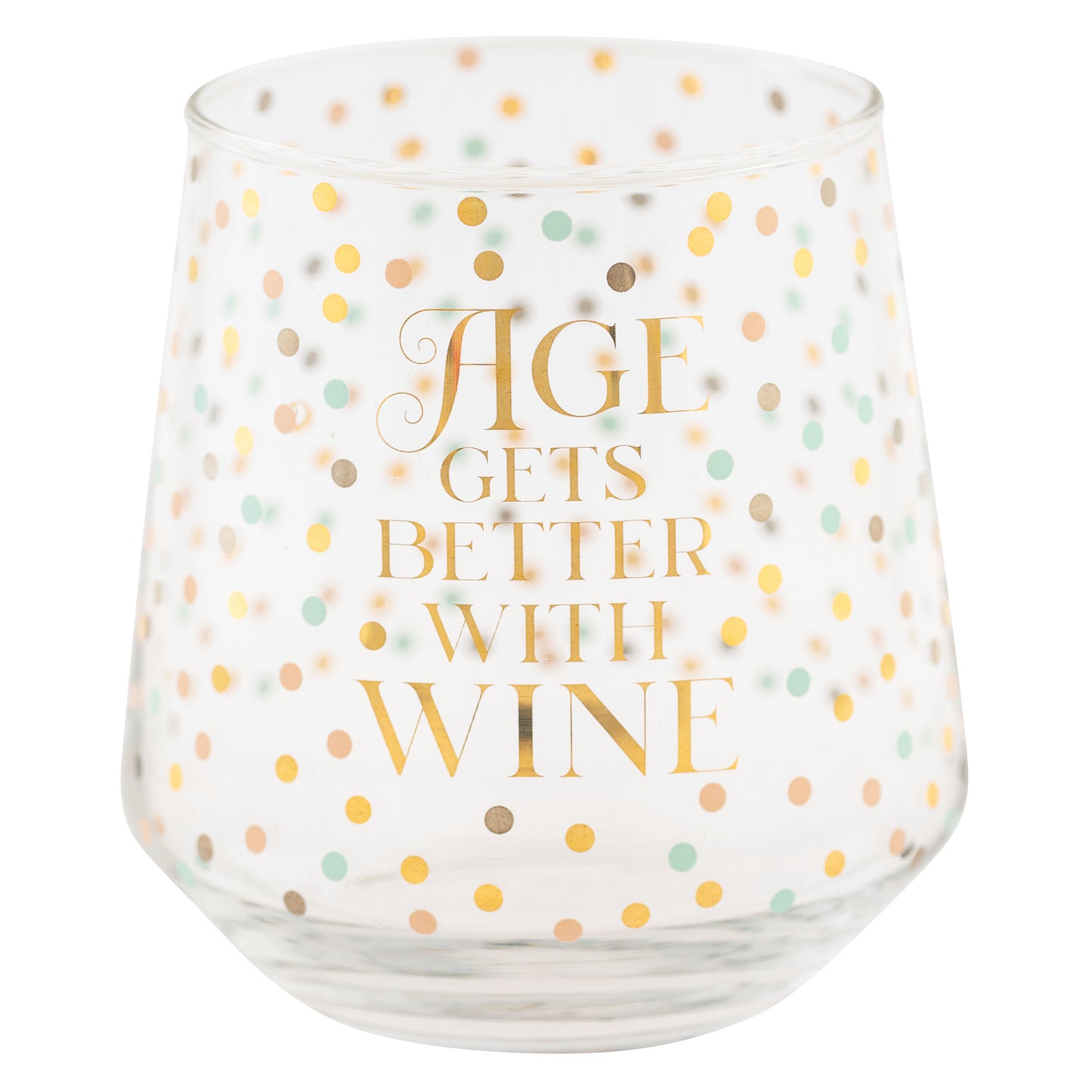 Gets Better Chic Stemless Wine Glasses