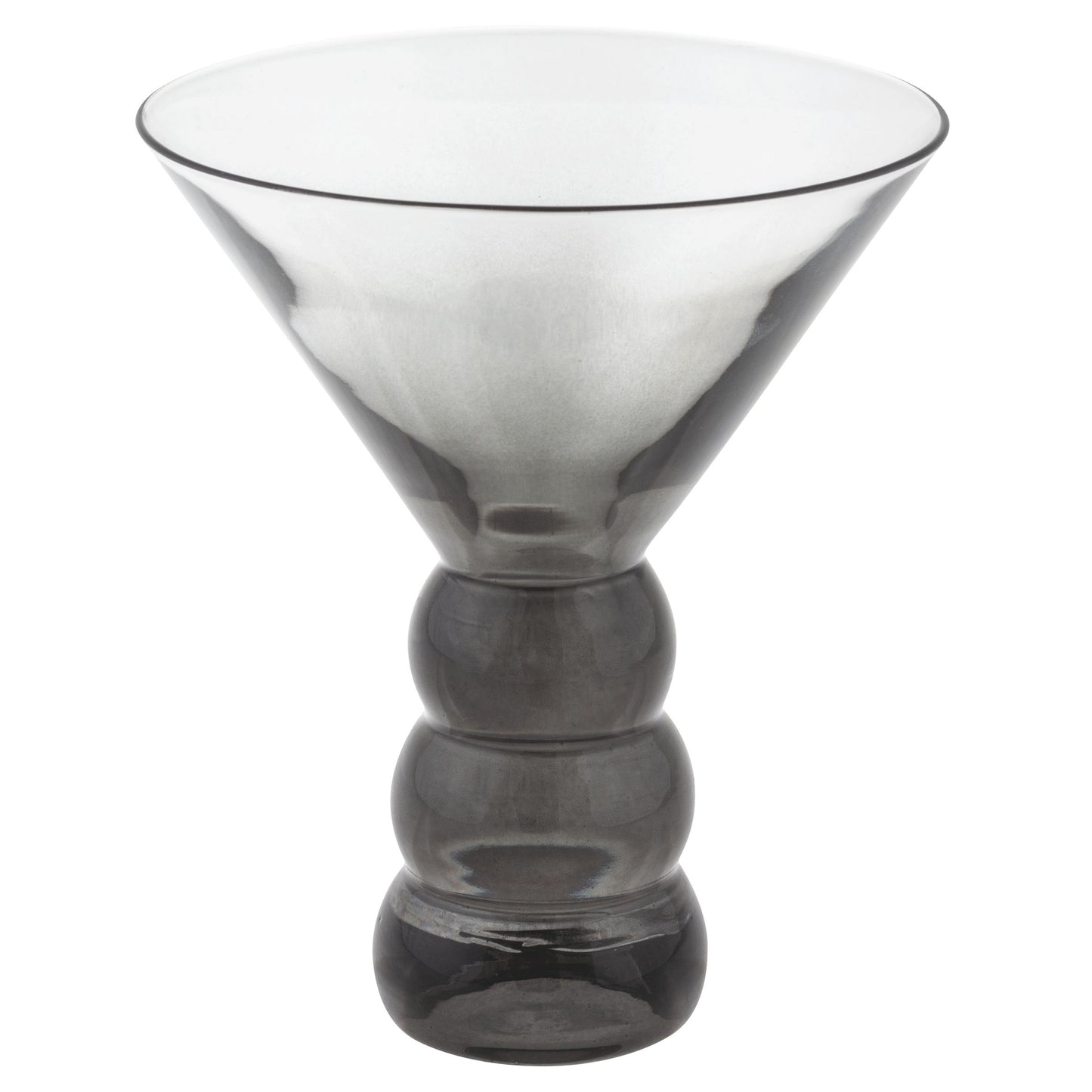 Gray Lexi Collection Martini Glass Set individual view.