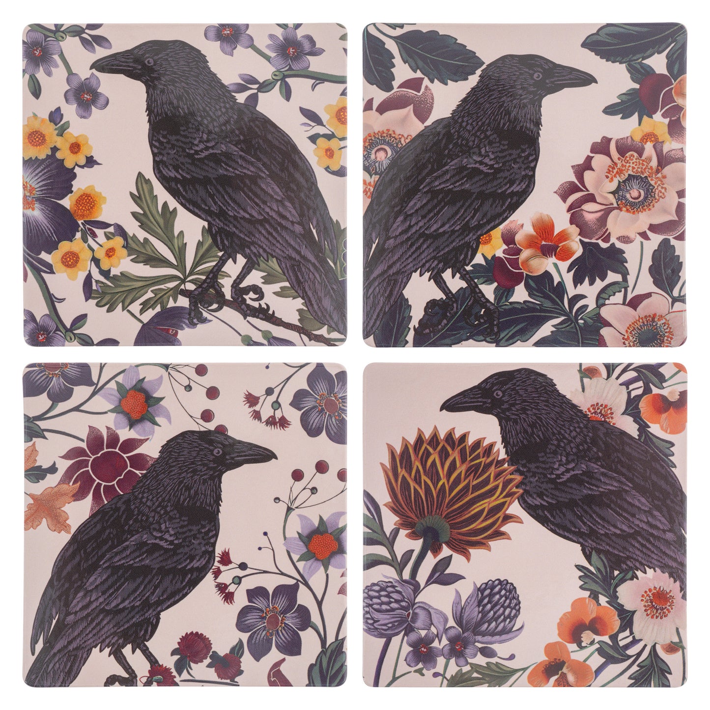 Crow Crow Cork Coasters