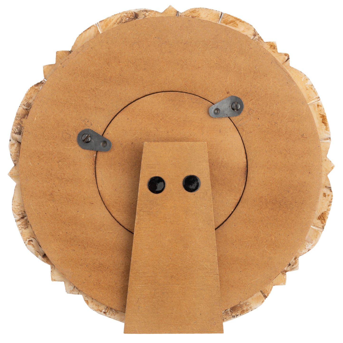 Round Tawny Natural Bone Picture Frame