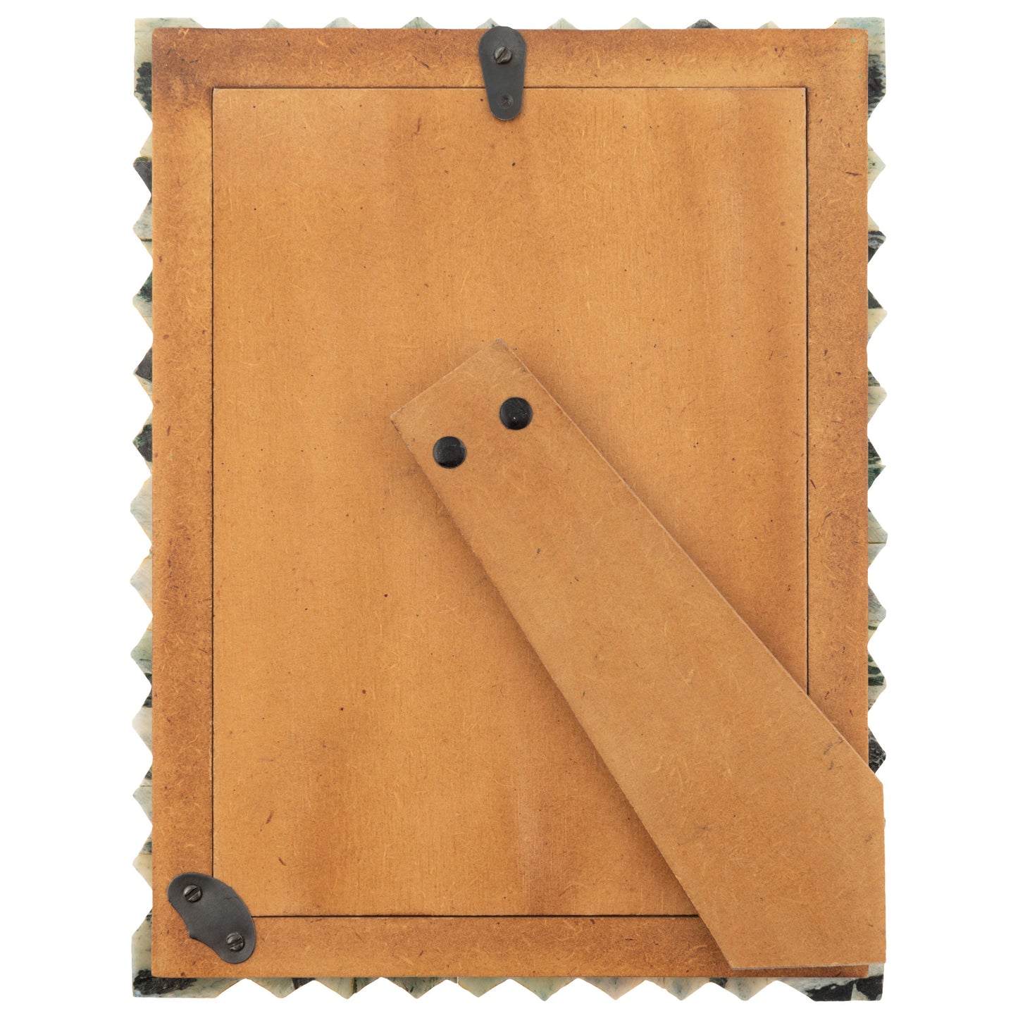 Carved Edge Rectangle Natural Bone Picture Frame
