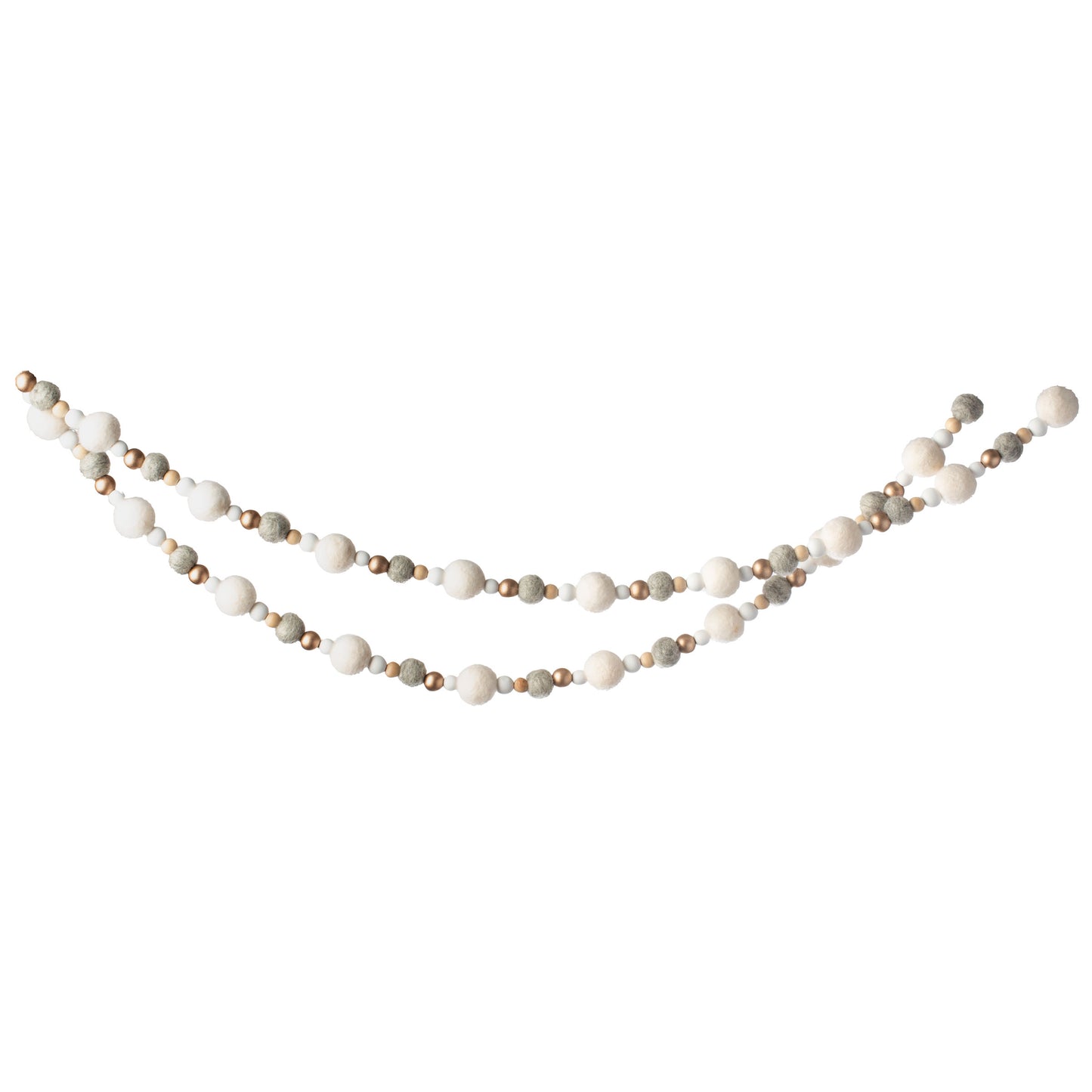 Snow Felt Garland hanging view