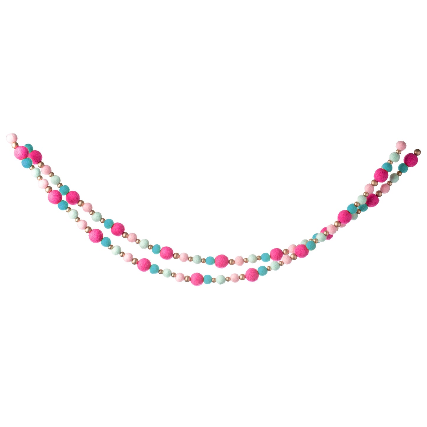 BOHO Brights Felt Garland hanging view