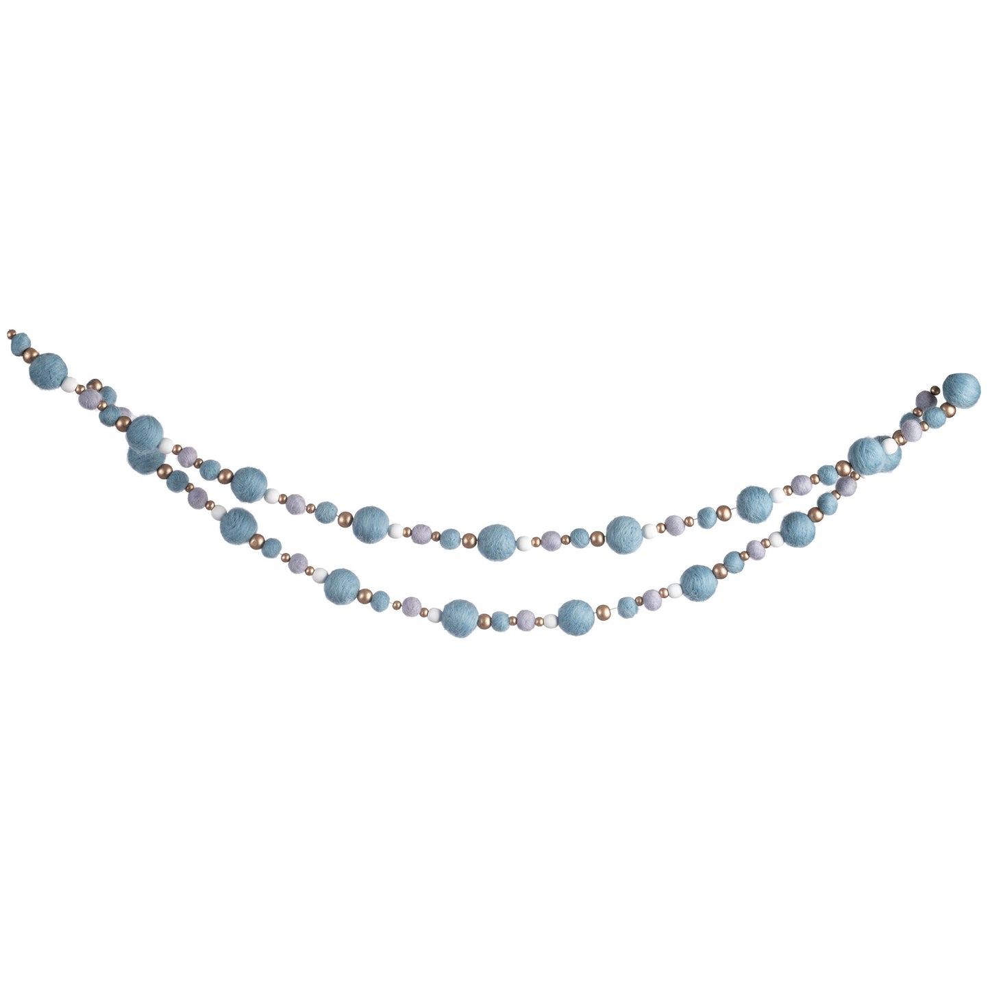 Coastal Felt Garland hanging view